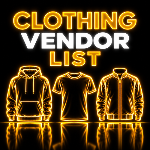 Clothing Vendor List neon gold product image