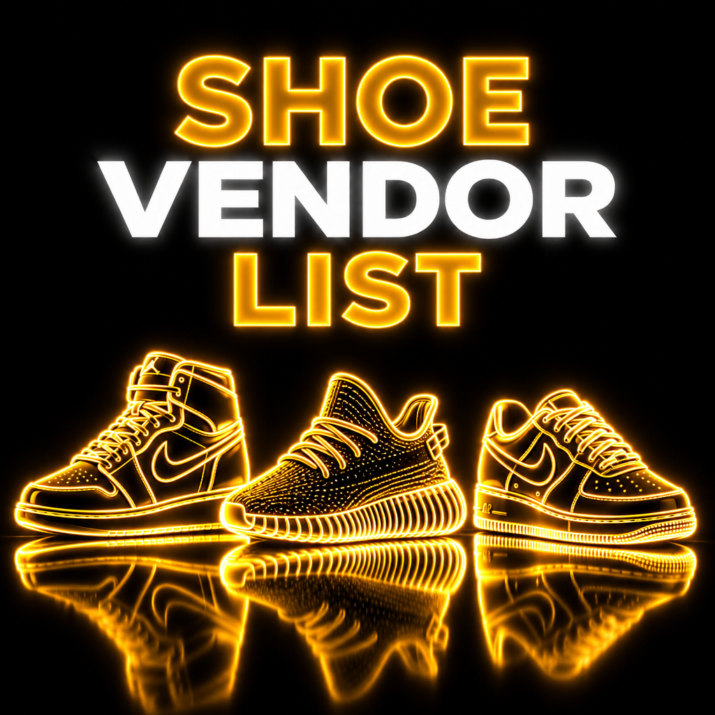 Shoe Vendor List neon gold product image